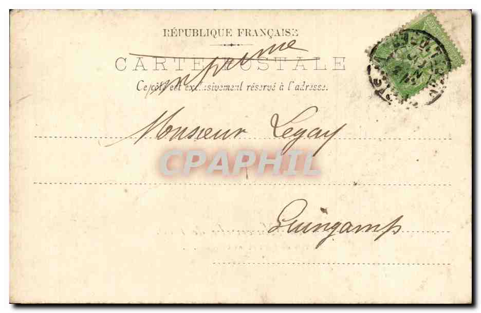 Paris - Exposition Universelle 1900 - La Ville de Paris et ses Serres - CPA — Rückseite
