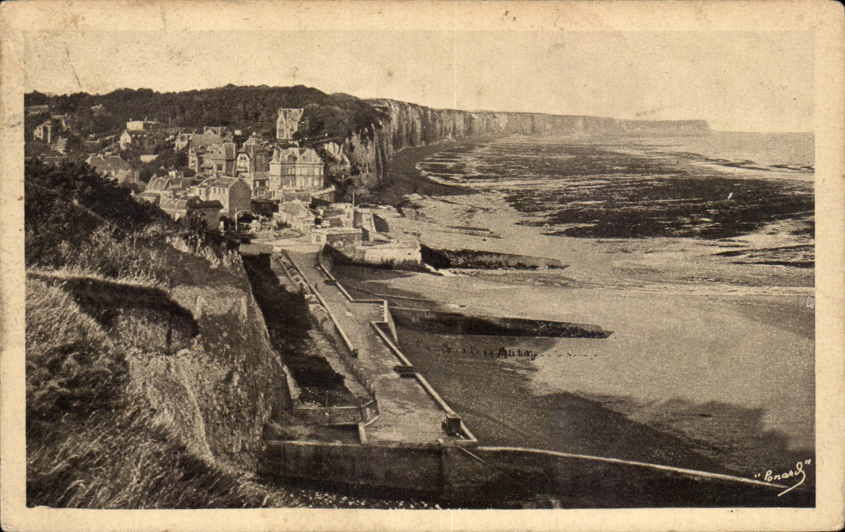 CPA Veules les Roses Vue generale de la plage a maree basse