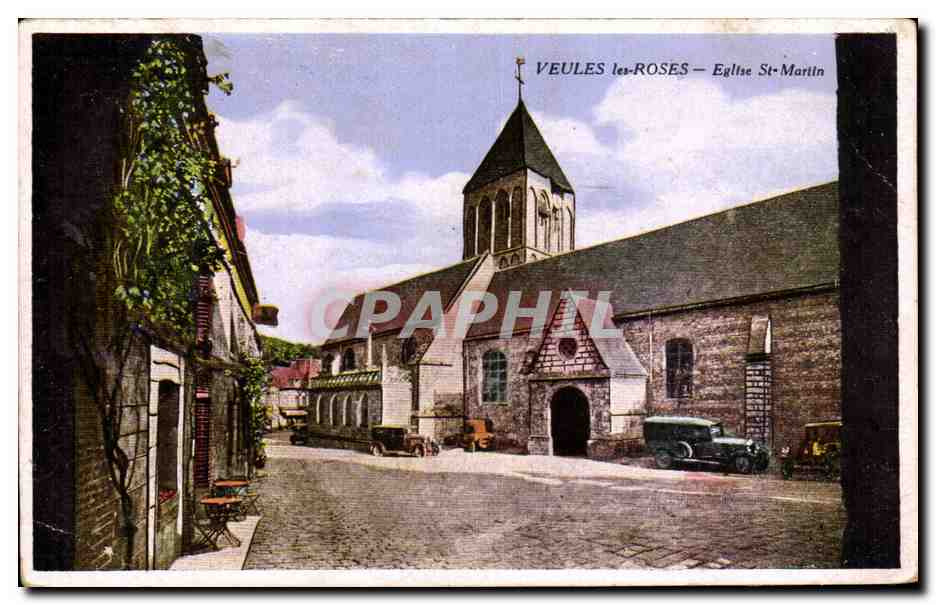 CPA Veules les Roses Eglise St Martin 