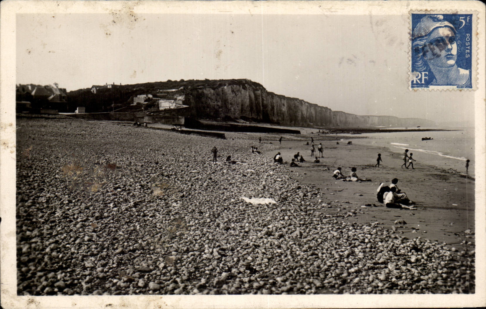 CPA Veules les Roses La plage