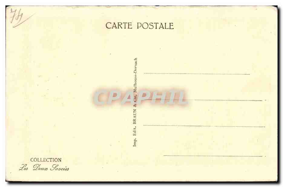 CPA Annecy Vieux quartiers Quai de l eveche et le Thiou — Verso