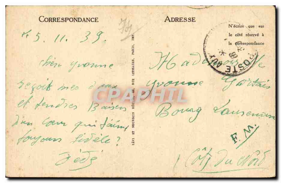 CPA Annecy Le quai de l isle — Rückseite