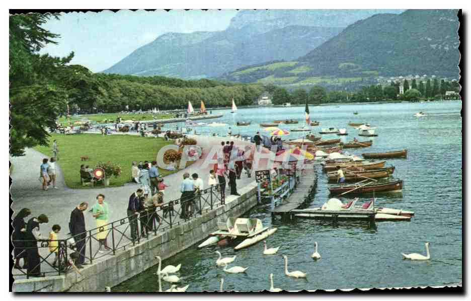 Annecy — Au bord du lac — éditeur DUGUIN N°58