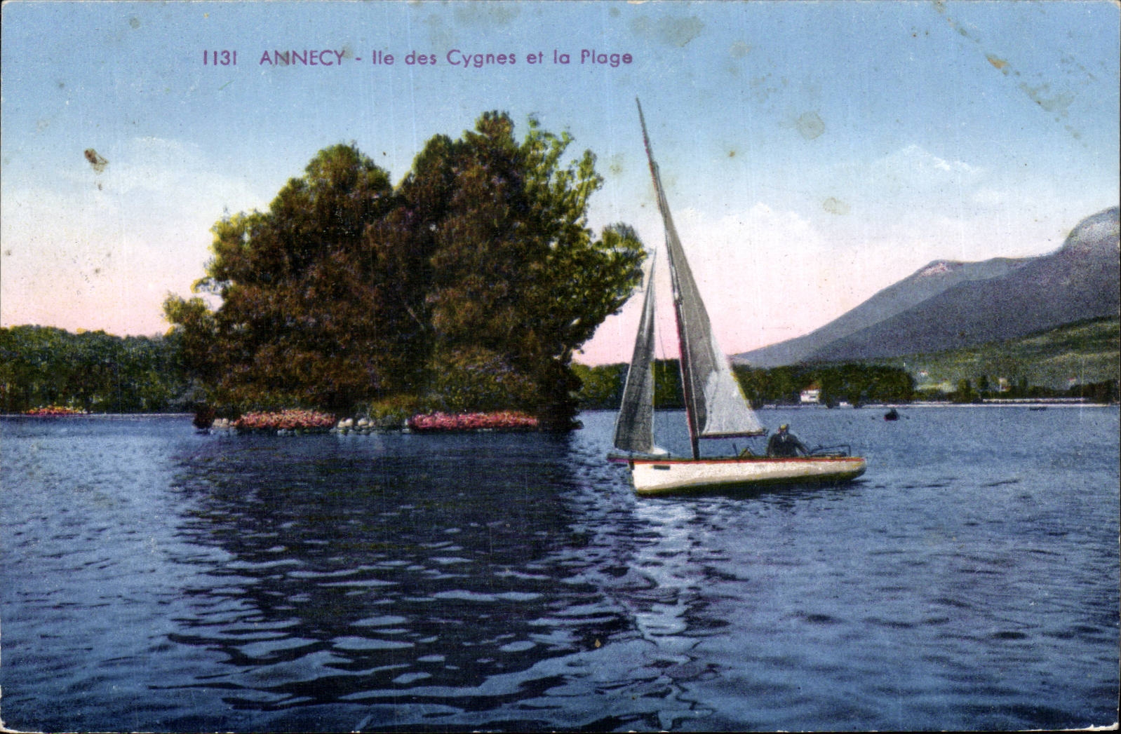 Annecy - Île des Cygnes et la Plage — Gardet et Garnin, éditeurs