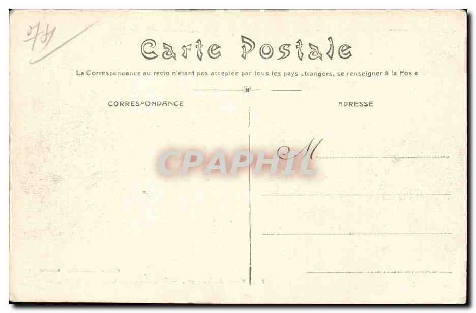 Route de Valloire - Monument de Capitaine de France - CPA  — Rückseite