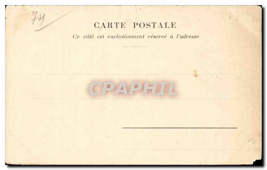 Annecy - El Puerto y el Castillo - Tarjeta postal antigua — Reverso