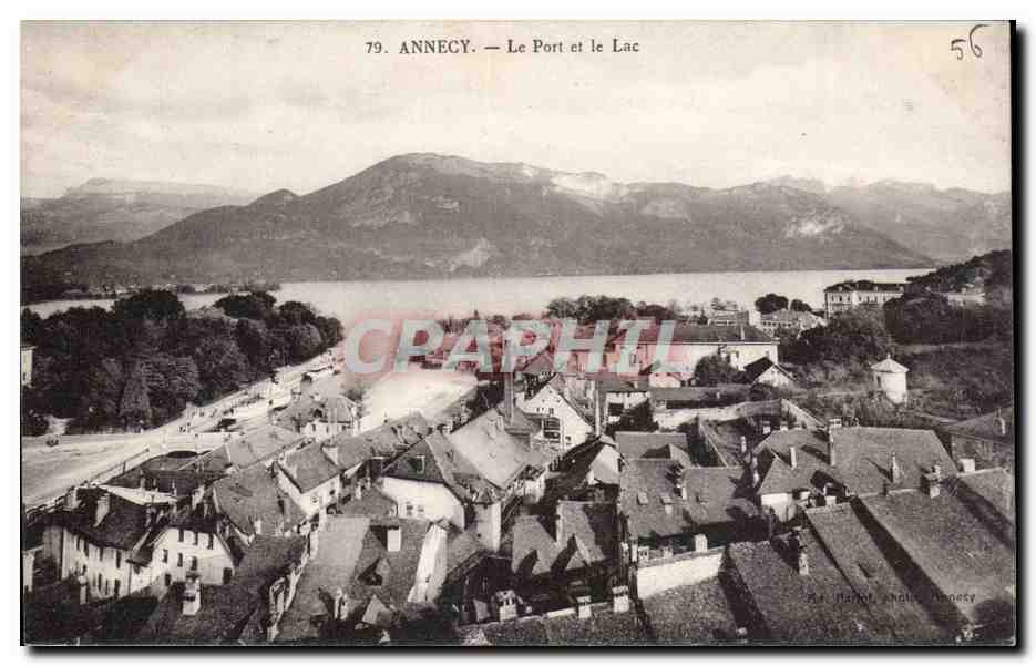Annecy - Le Port et le Lac - CPA 