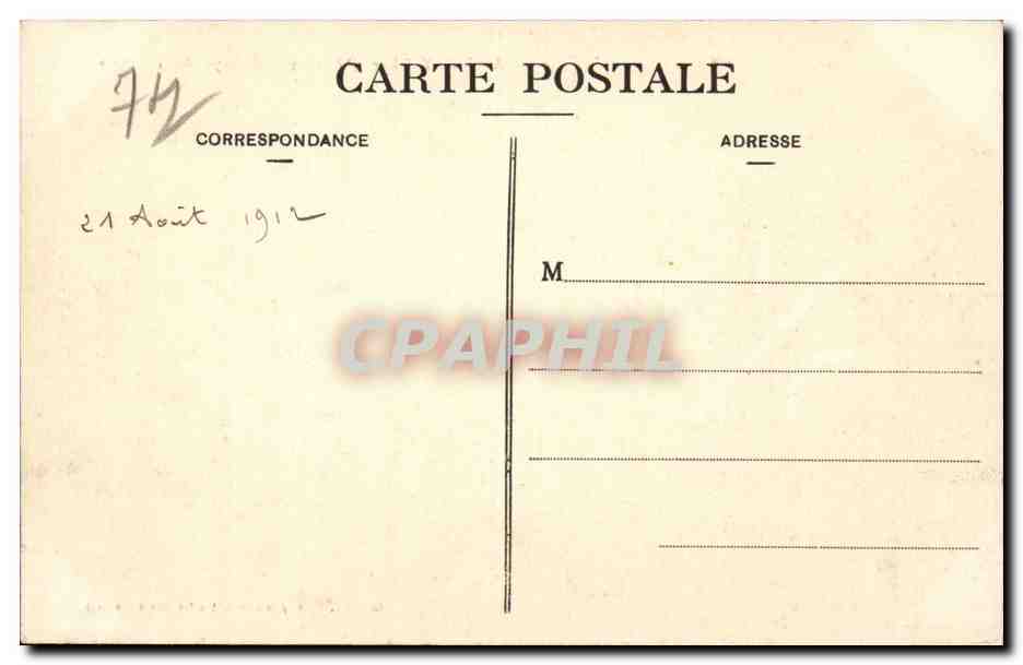 Annecy - Le Lac - Abbaye de Talloires - CPA  — Verso