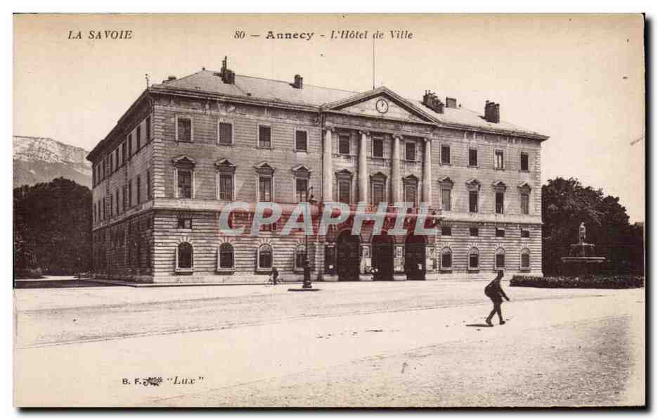 Annecy - L'Hôtel de Ville — La Savoie, n°80, éditeur B. F. Lux