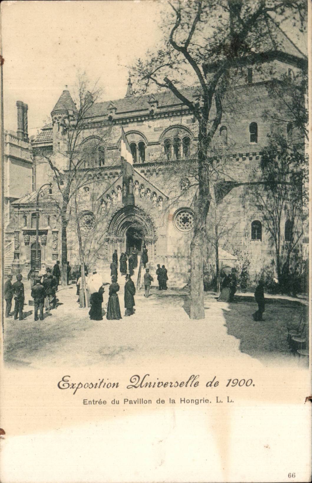 Paris - Exposition Universelle 1900 - Entree du Pavillon de la Hongrie - CPA