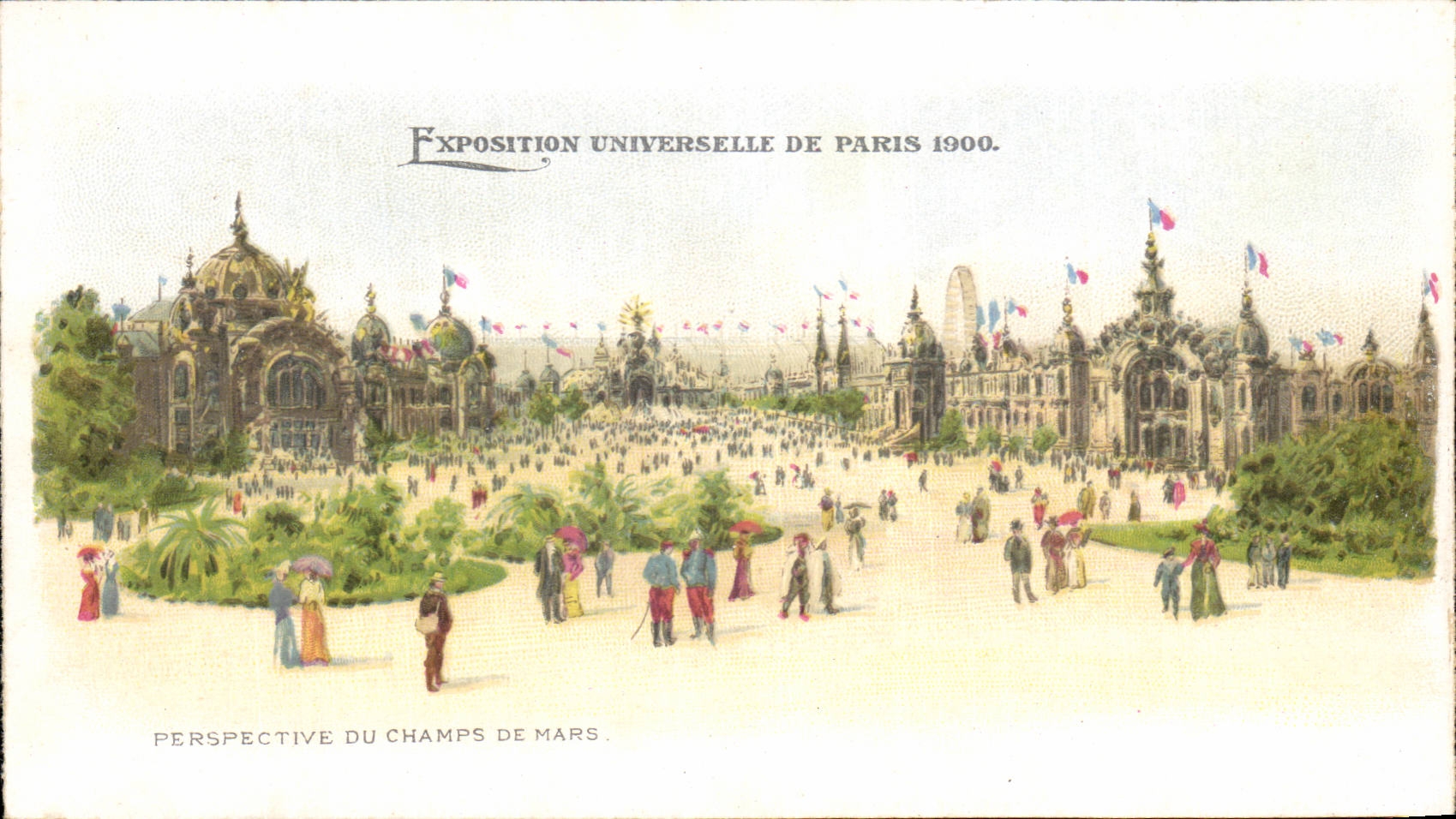 Paris - Exposition Universelle 1900 - Perspective du Champs de Mars - CPA
