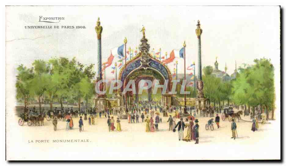 Paris - Exposition Universelle 1900 - La Porte Monumentale - CPA