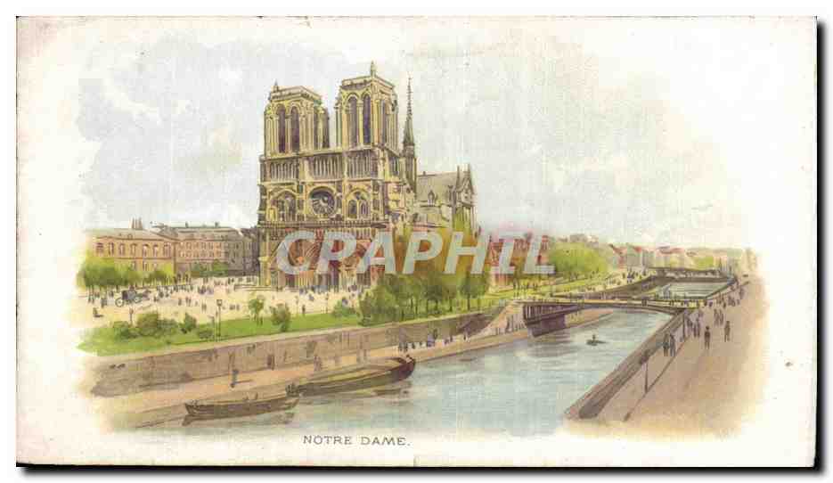 Paris - 4 - Notre Dame - CPA