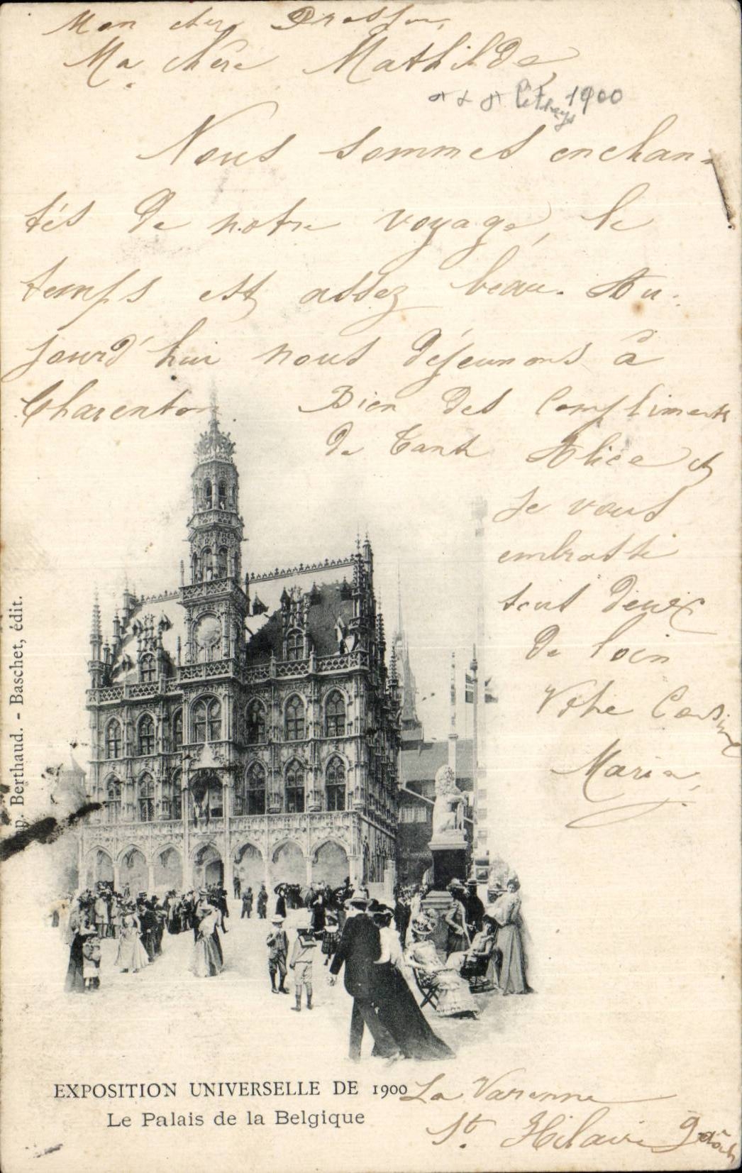 Paris - Exposition Universelle 1900 - Le Palais de la Belgique - CPA