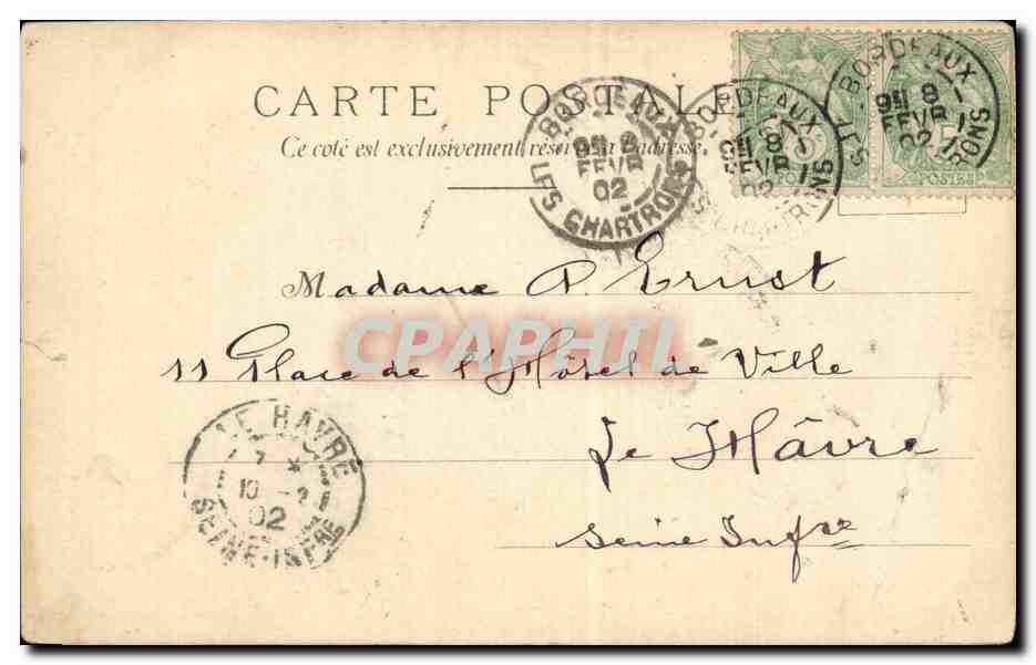 Paris - Exposition Universelle 1900 - Le Vieux Paris - CPA — Rückseite