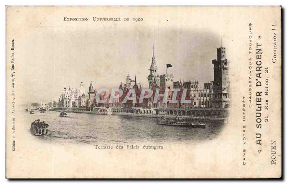 Paris - Exposition Universelle 1900 - Terrasse des Palais etrangers - CPA