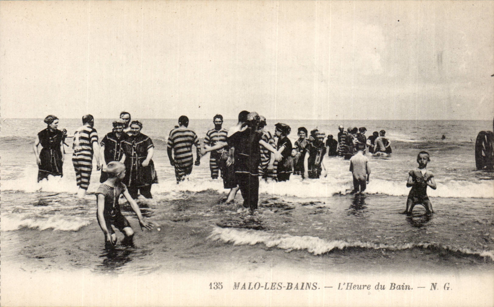 Malo les Bains - L Heure du Bain - CPA