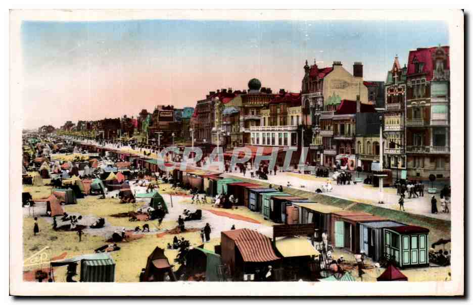 Malo-les-Bains — Vue générale de la Plage et de la Digue — éditeur C.A. Paris, n° 59