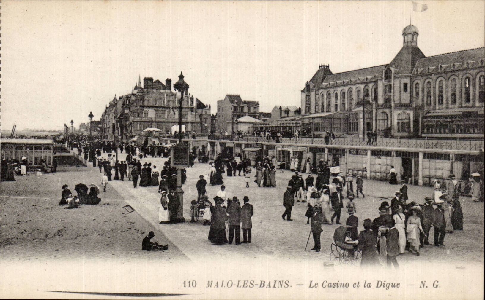 Malo les Bains - La Digue - Le Casino - CPA