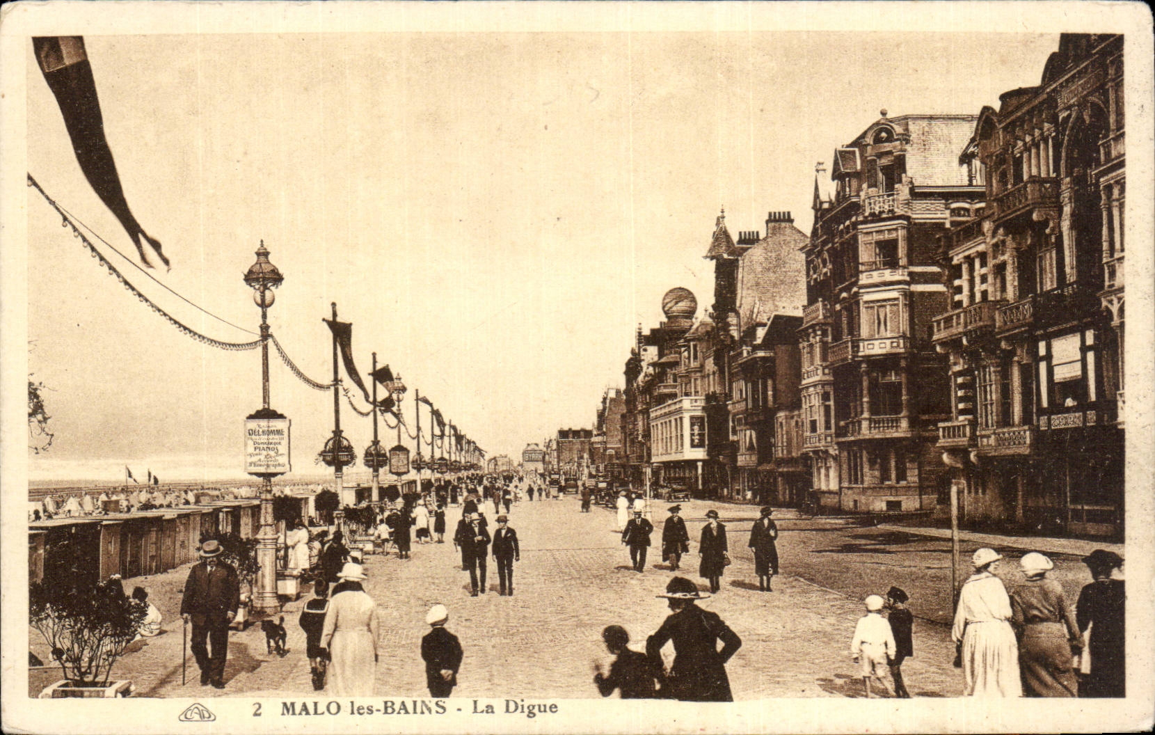 MALO-les-BAINS - La Digue — éditeur OELLOMME, n°2