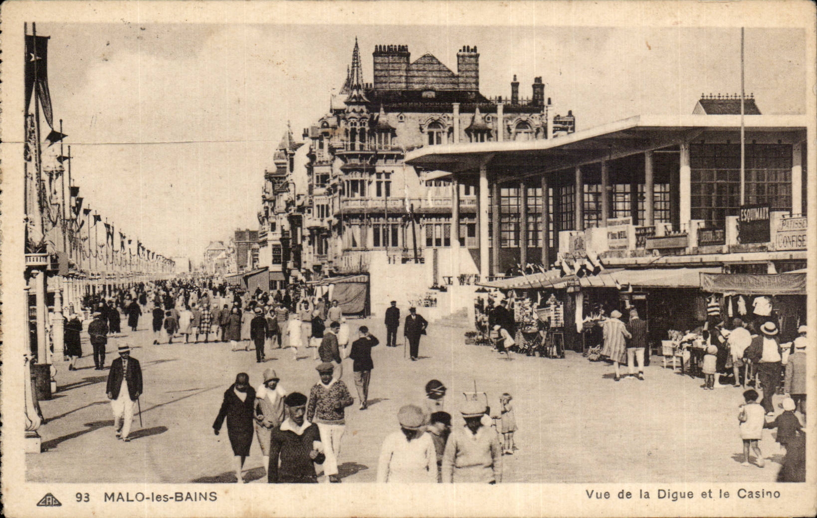 Malo les Bains - La Digue - Le Casino - CPA
