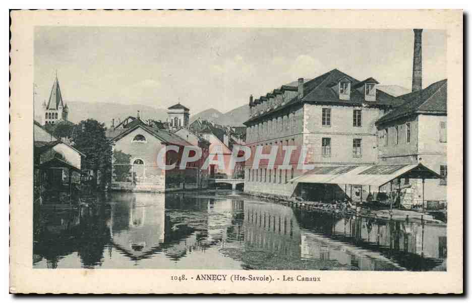 ANNECY (Hte-Savoie) - Les Canaux — CPA n°1048, éditeur L. Faurag