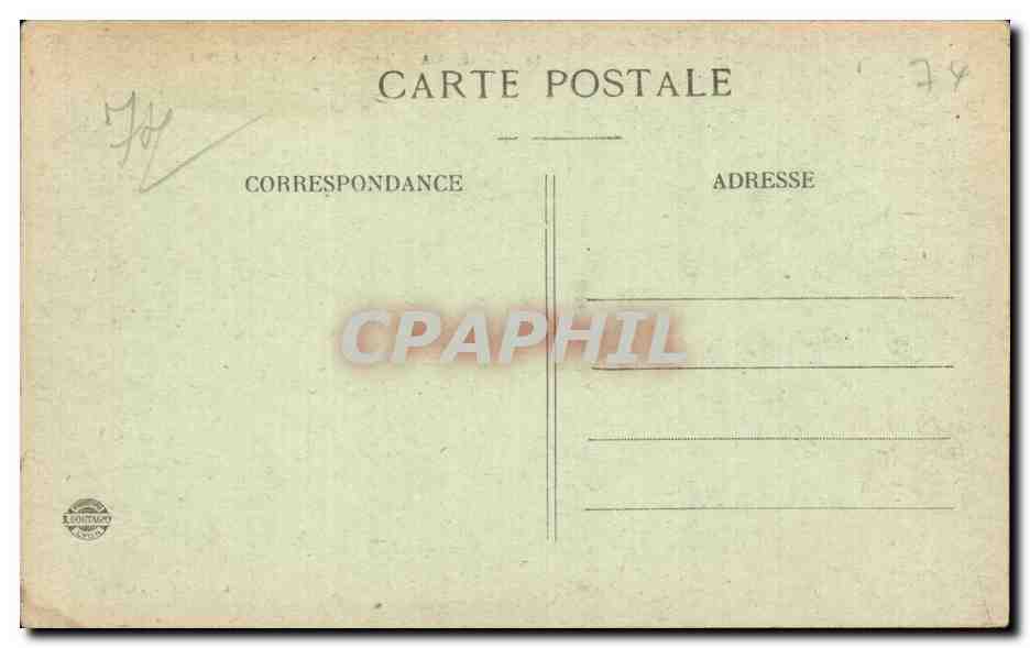 St-GERVAIS-les-BAINS — Winteransicht — Verlag L. Baudier, Nr. 15 — Rückseite