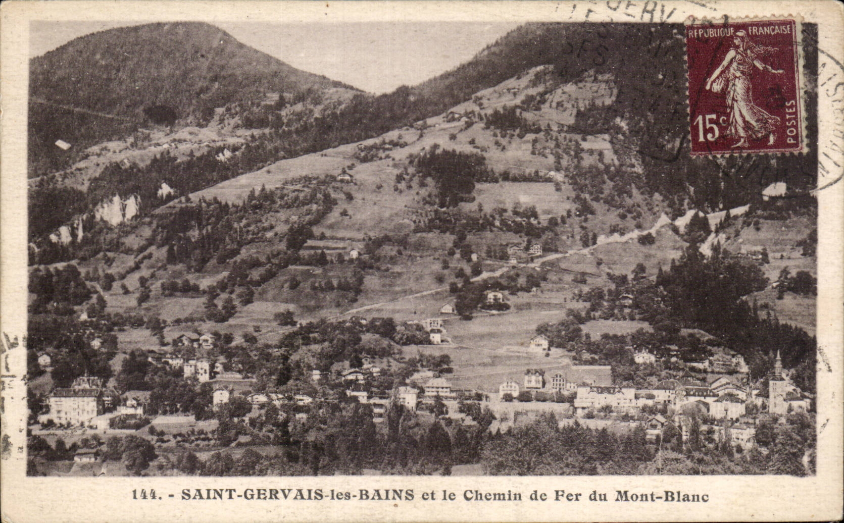 Saint-Gervais-les-Bains et le Chemin de Fer du Mont-Blanc — L. Morand, phot.édit. — n° 144