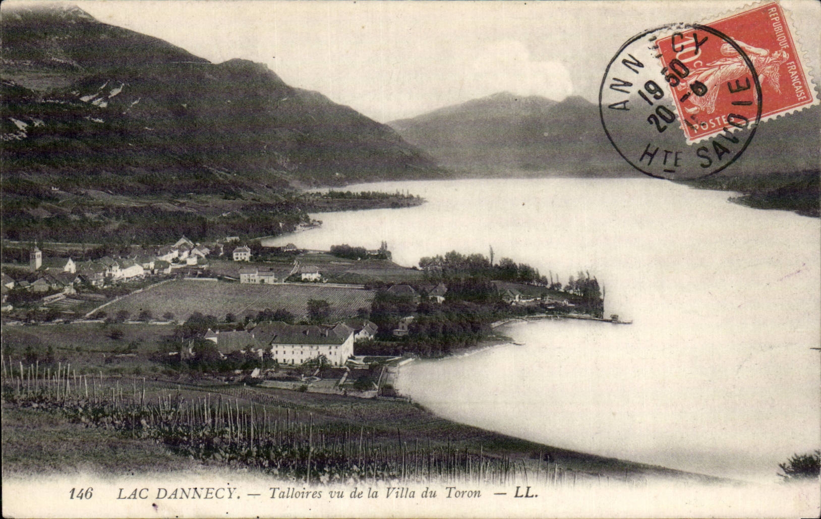 CPA Lac d Annecy Talloires vu de la villa du Toron 