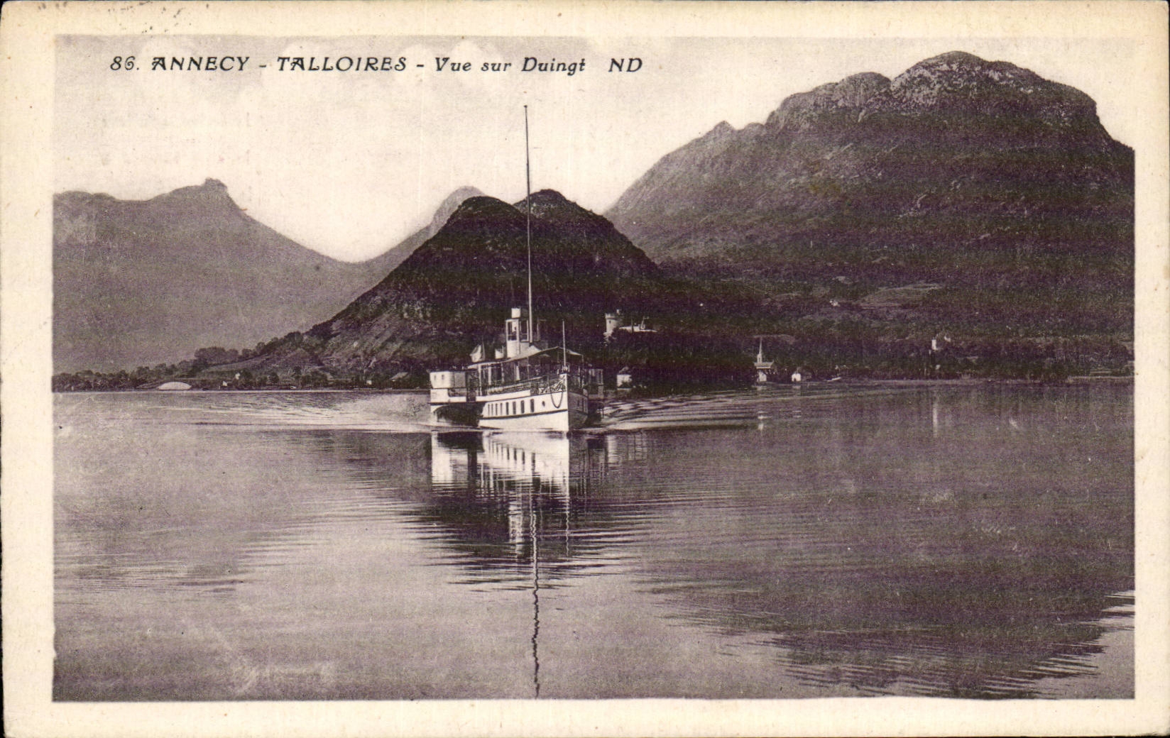 Annecy - Talloires - Vue sur Duingt ND