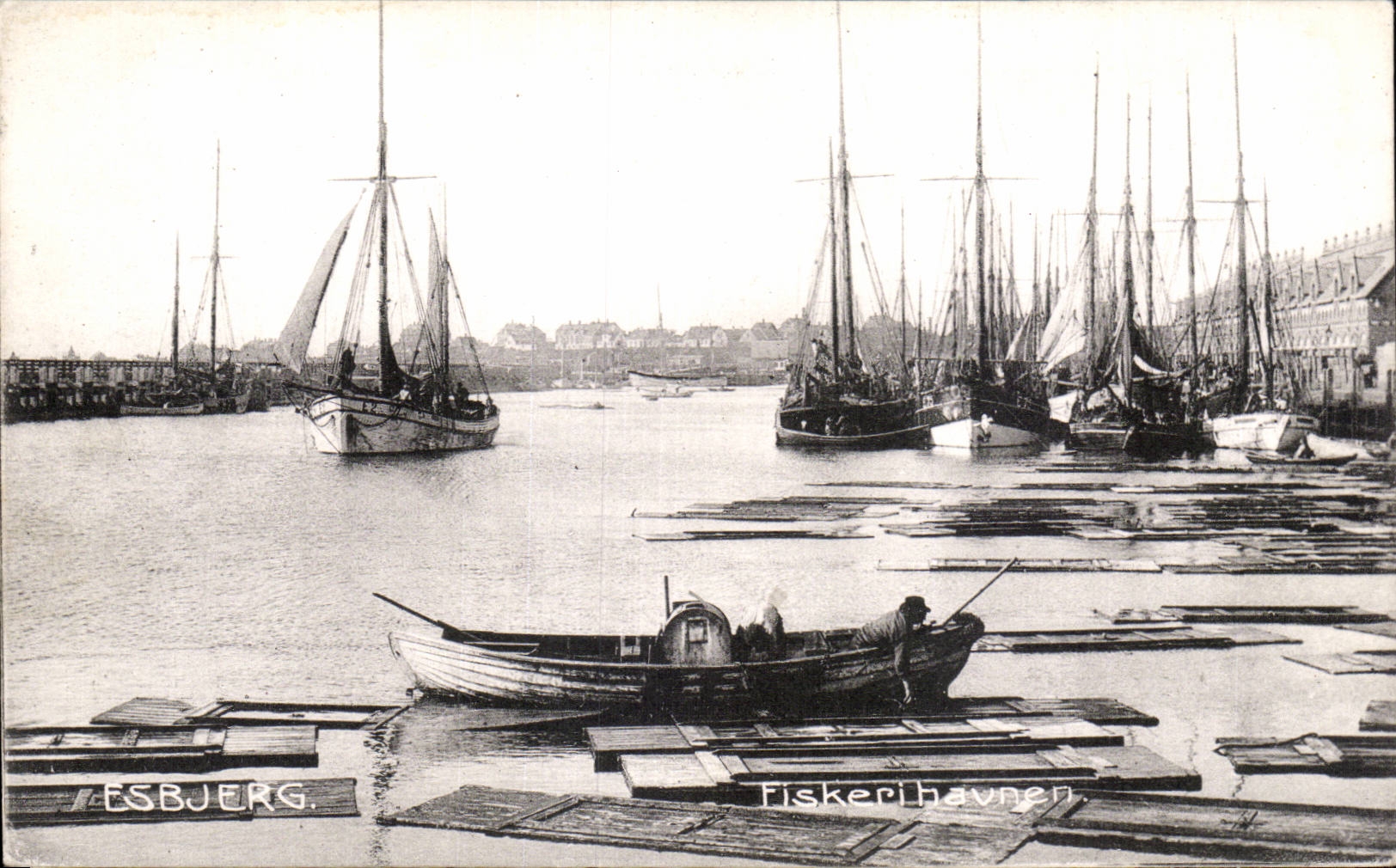 Denmark - Danmark - Danemark - Esbjerg - Fiskerihavnen - CPA