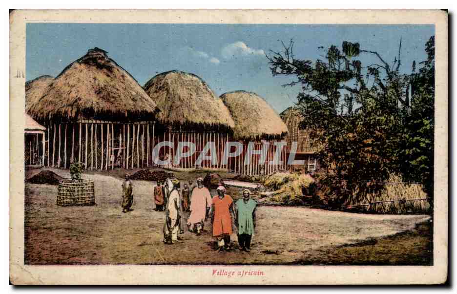 Afrique - Africa - Village - Illustration - CPA