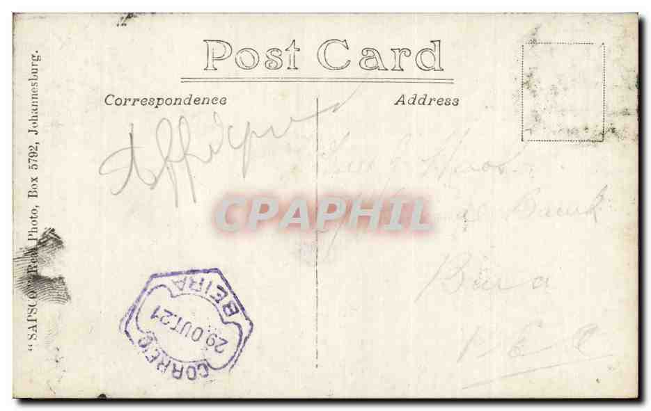 Afrique - Africa - Rhodesie Rhodesia Bulawayo - Grand Hotel - CPA — Rückseite
