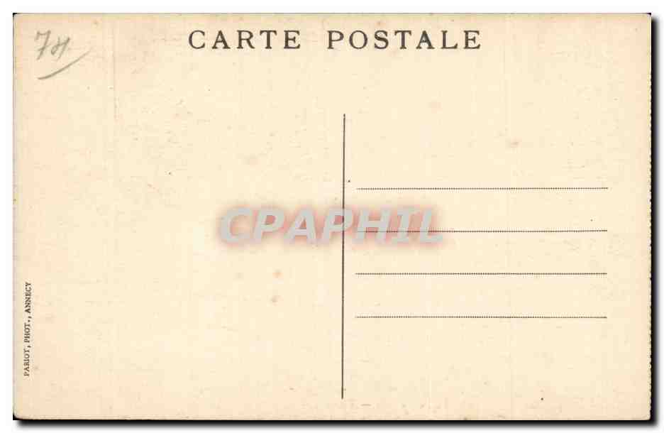 See Annecy — Talloires und der Seegrund — pittoreske Orte der Savoie — n°233 — Verlag Parlot, Annecy — Rückseite