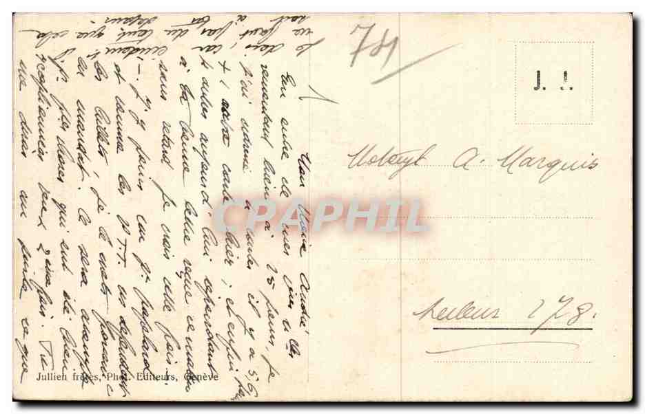 Chamonix - Bourg de Chamonix - CPA  — Verso