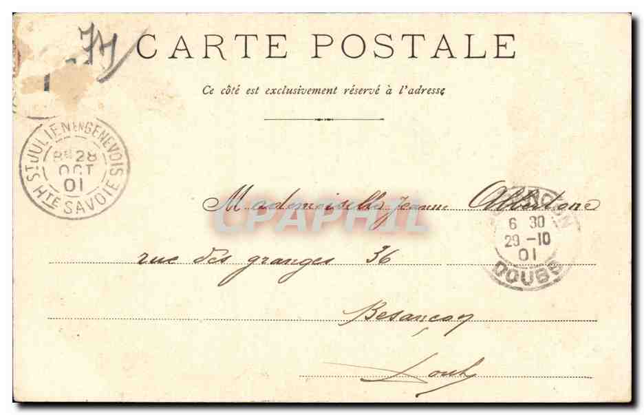 Chamonix - Le Mont Blanc - CPA  — Verso