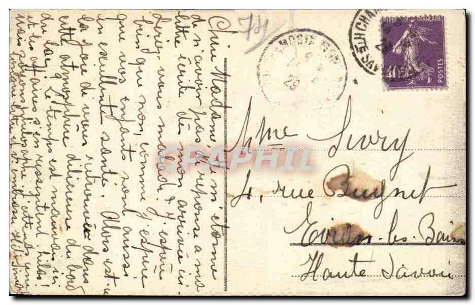 Chamonix - Le Mont Blanc - Le Brevent - CPA  — Verso