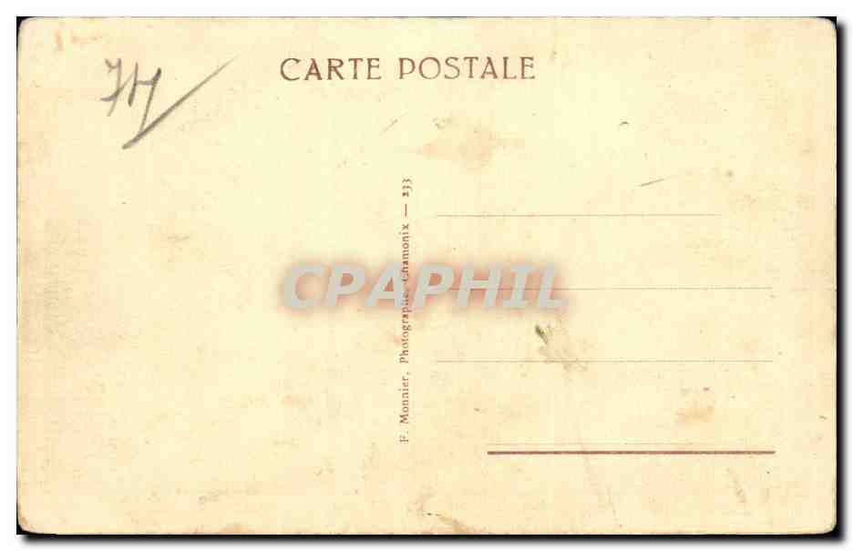 Chamonix - Le Lavencher - CPA  — Verso