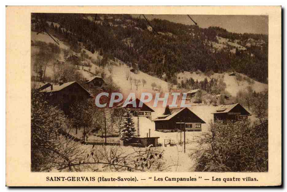 Saint-Gervais (Haute-Savoie) — "Les Campanules" — Les quatre villas.
