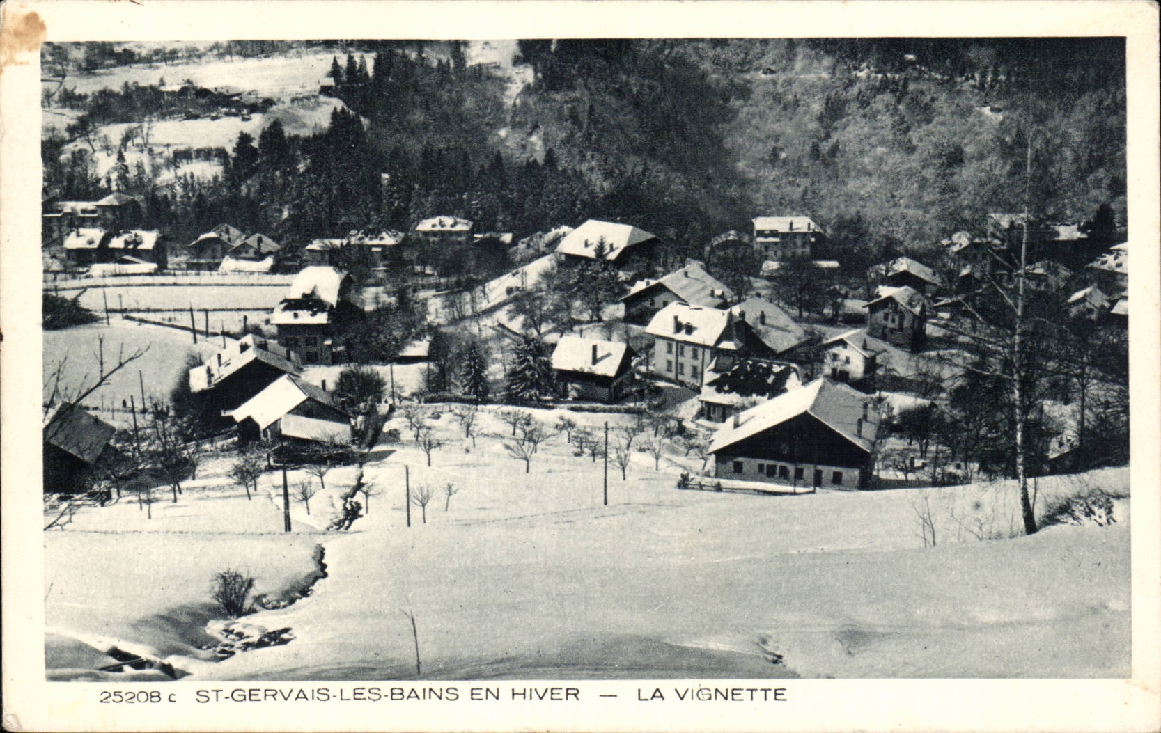 ST-GERVAIS-LES-BAINS EN HIVER — LA VIGNETTE