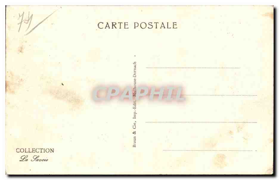 ST-GERVAIS-LES-BAINS EN HIVER — LA VIGNETTE — Verso