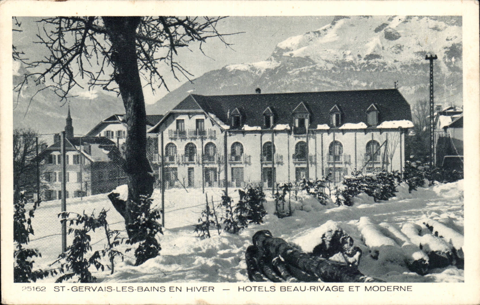ST-GERVAIS-LES-BAINS EN HIVER — HOTELS BEAU-RIVAGE ET MODERNE — Braun & Cie, Imp. Milhouse-Dornach
