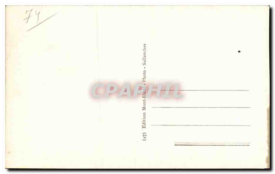 Sallanches et les Aiguilles de Varans — Édition Mont-Blanc Sallanches — Verso