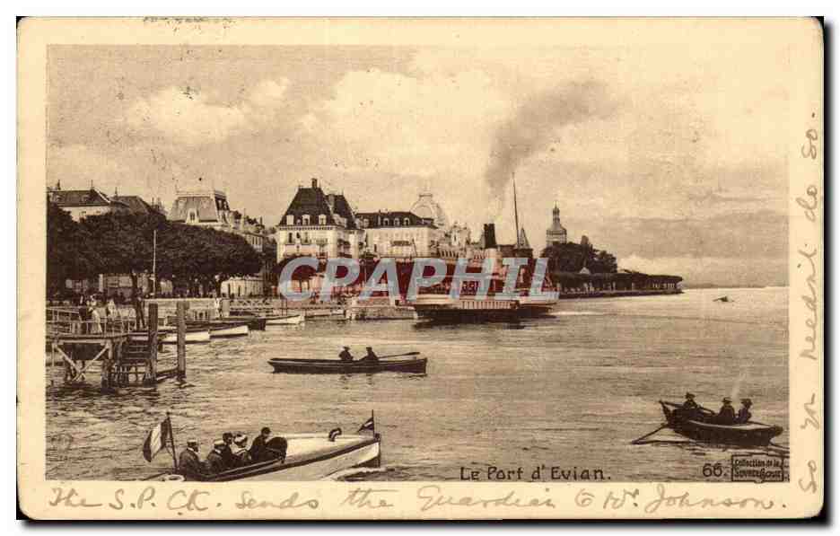 CPA Le port d Evian