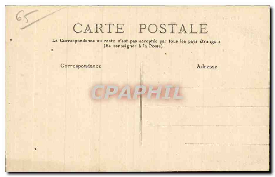 Bagnères-de-Bigorre — Le Parc du Casino — Éditeur CPAPHIL, n° 634 — Verso