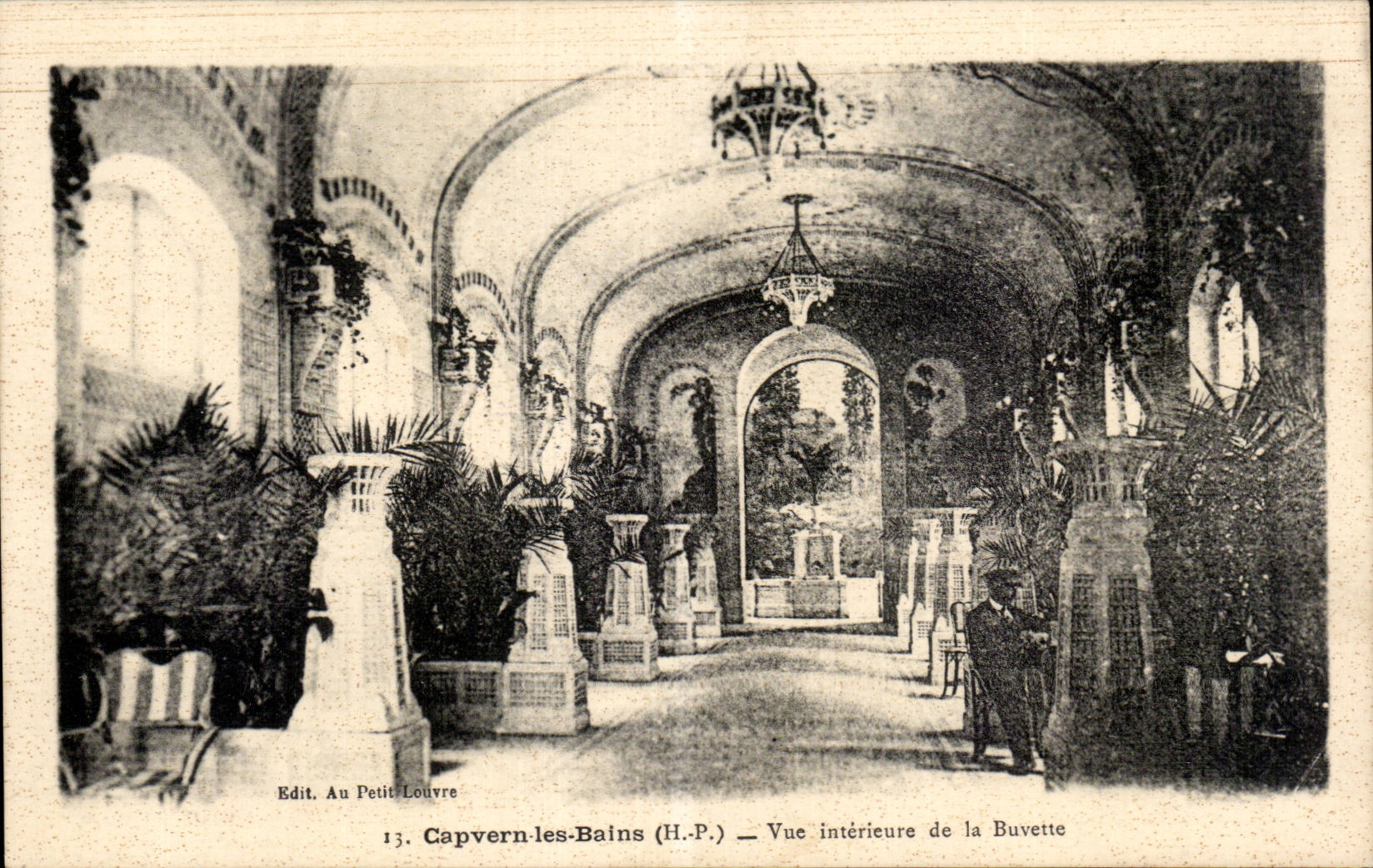 CPA Capvern les bains Vue interieure de la buvette