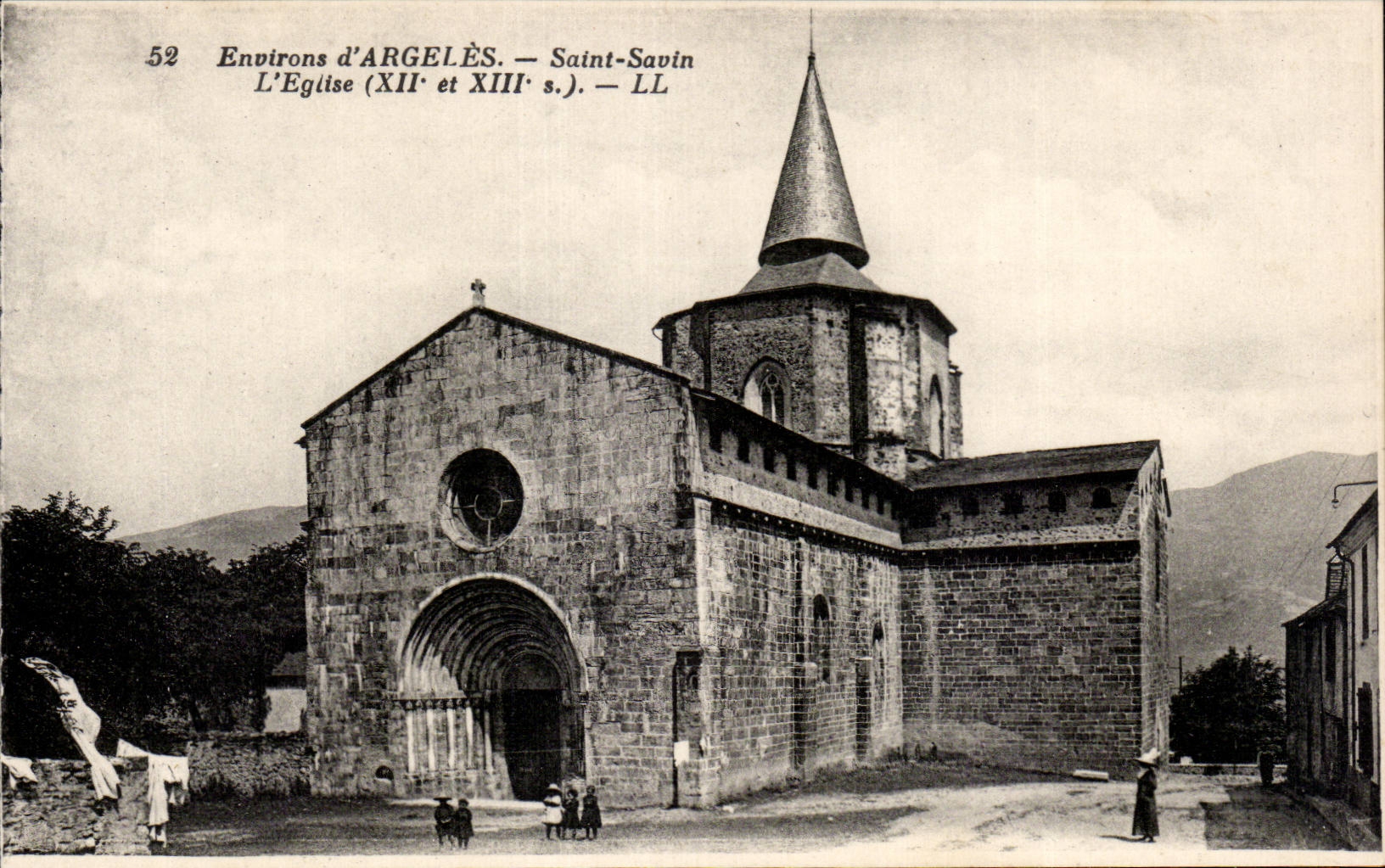 Environs d'ARGELÈS — Saint-Savin — L'Église (XIIe et XIIIe s.) — LL