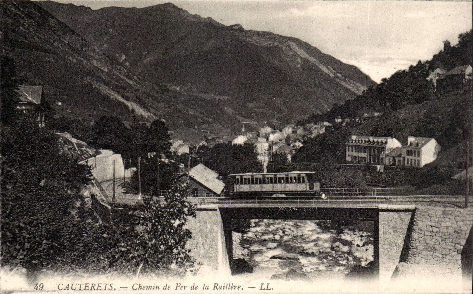 CPA Cauterets Chemin de fer de la Raillere