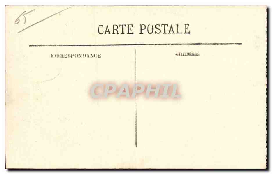 CPA Cauterets Chemin de fer de la Raillere — Verso
