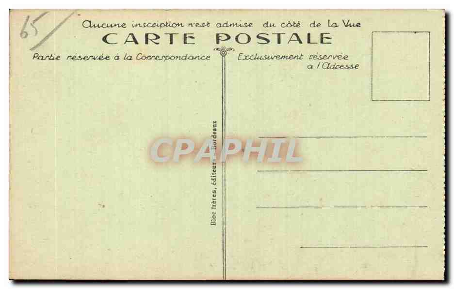 CPA Cauterets La grange de la reine Hortense Ane Donkey — Verso